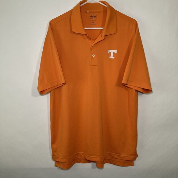 Adidas Climalite Tennessee Volunteers Golf Polo Shirt Mens Size Medium Orange - Picture 1 of 11